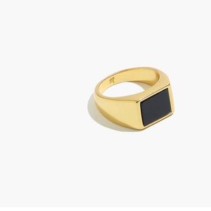 Madewell Nightstone Signet Ring